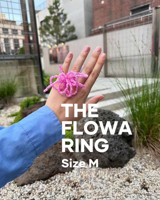 M PINK FLOWA RING